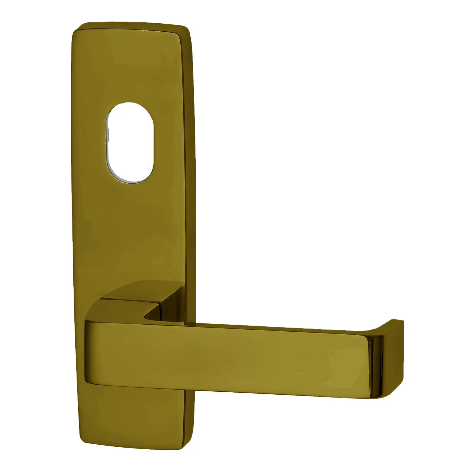 Lockwood 1801 Square End Plate With Cylinder Hole & 90 Lever - Available in Various Finishes - Image 3