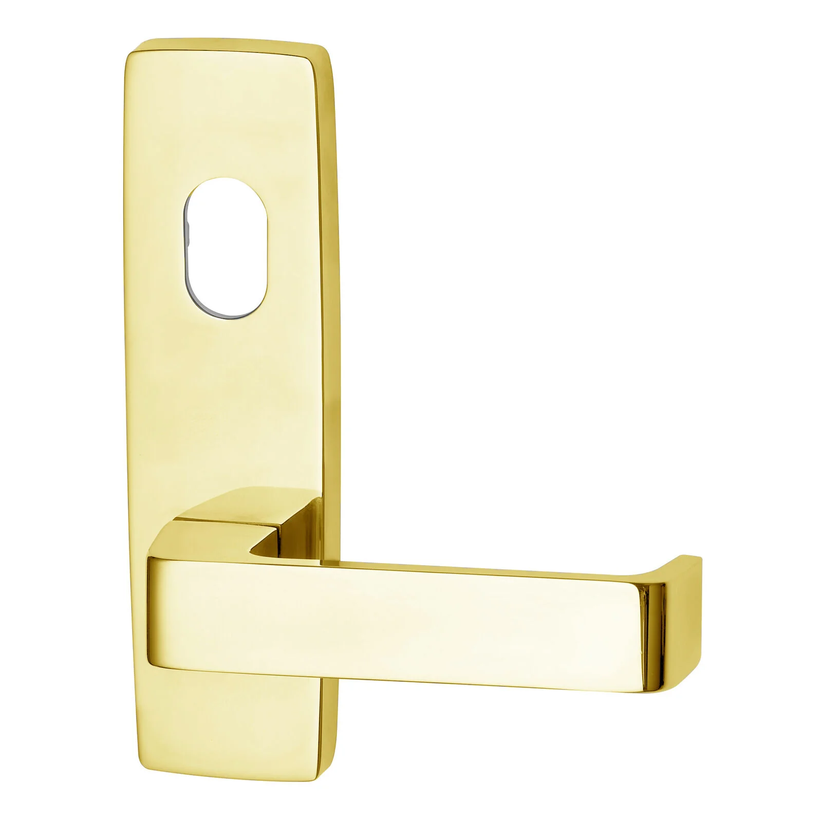 Lockwood 1801 Square End Plate With Cylinder Hole & 90 Lever - Available in Various Finishes - Image 6