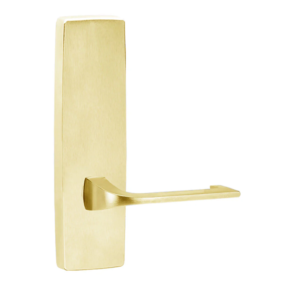 Lockwood 1805-124 Furniture Square End Plate & 124 Lever - Available in Polished Brass and Satin Chrome Finish - Image 4