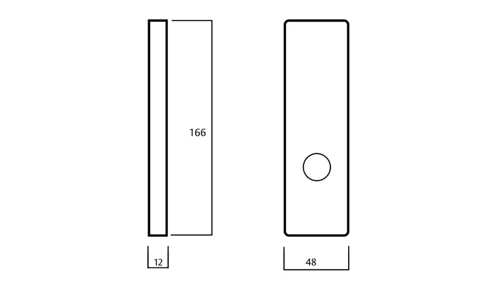 Lockwood 1805 Furniture Square End Plate & 59 Lever - Available in Various Finishes - Image 3
