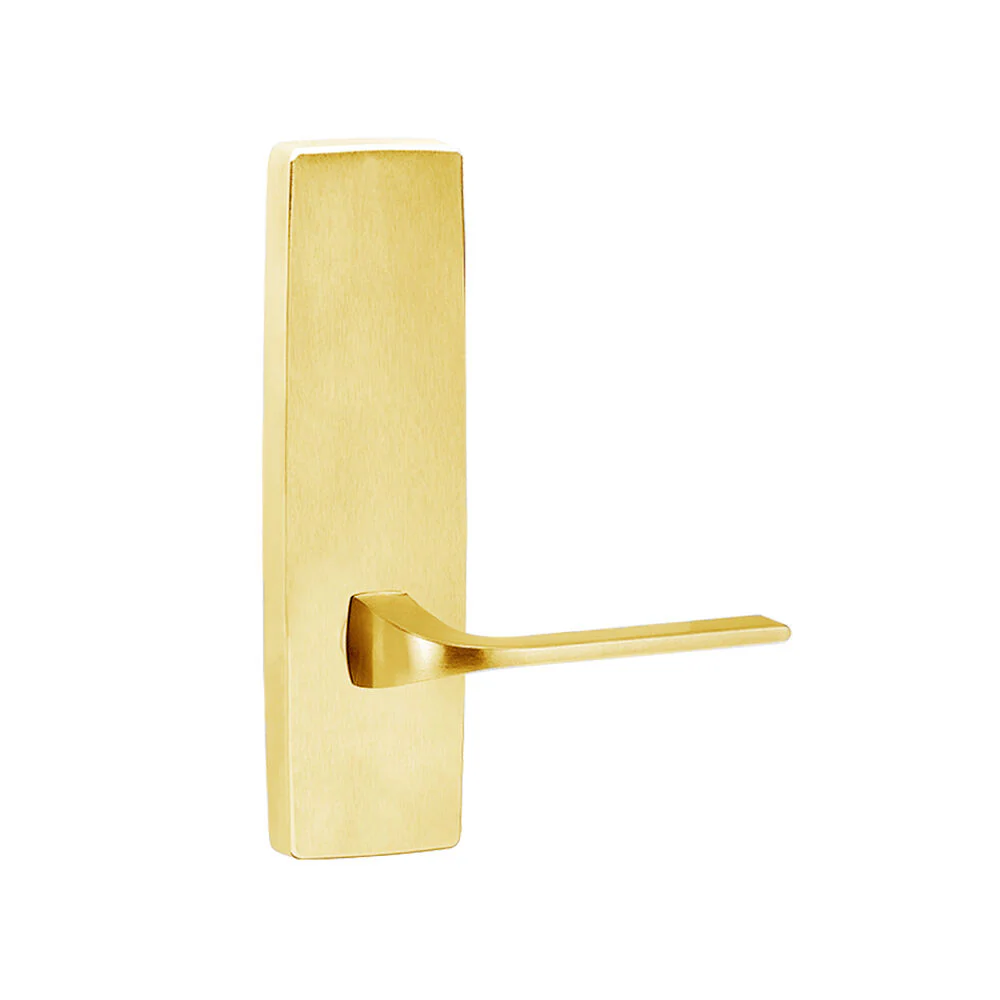 Lockwood 1805-123 Exterior Square End Plate & 123 Lever - Available in Polished Brass and Satin Chrome Finish - Image 4