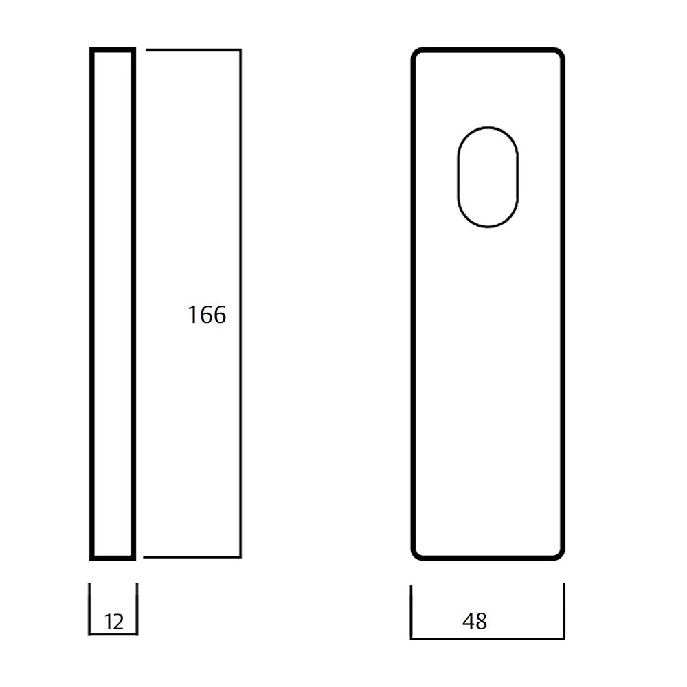 Lockwood 1815 Square End Plate With Privacy Indicator Turn - Available in Various Finishes - Image 2