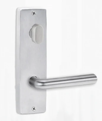 Lockwood 1904 Square End Plate With Turn & 104 Lever Satin Chrome 1904/104SC