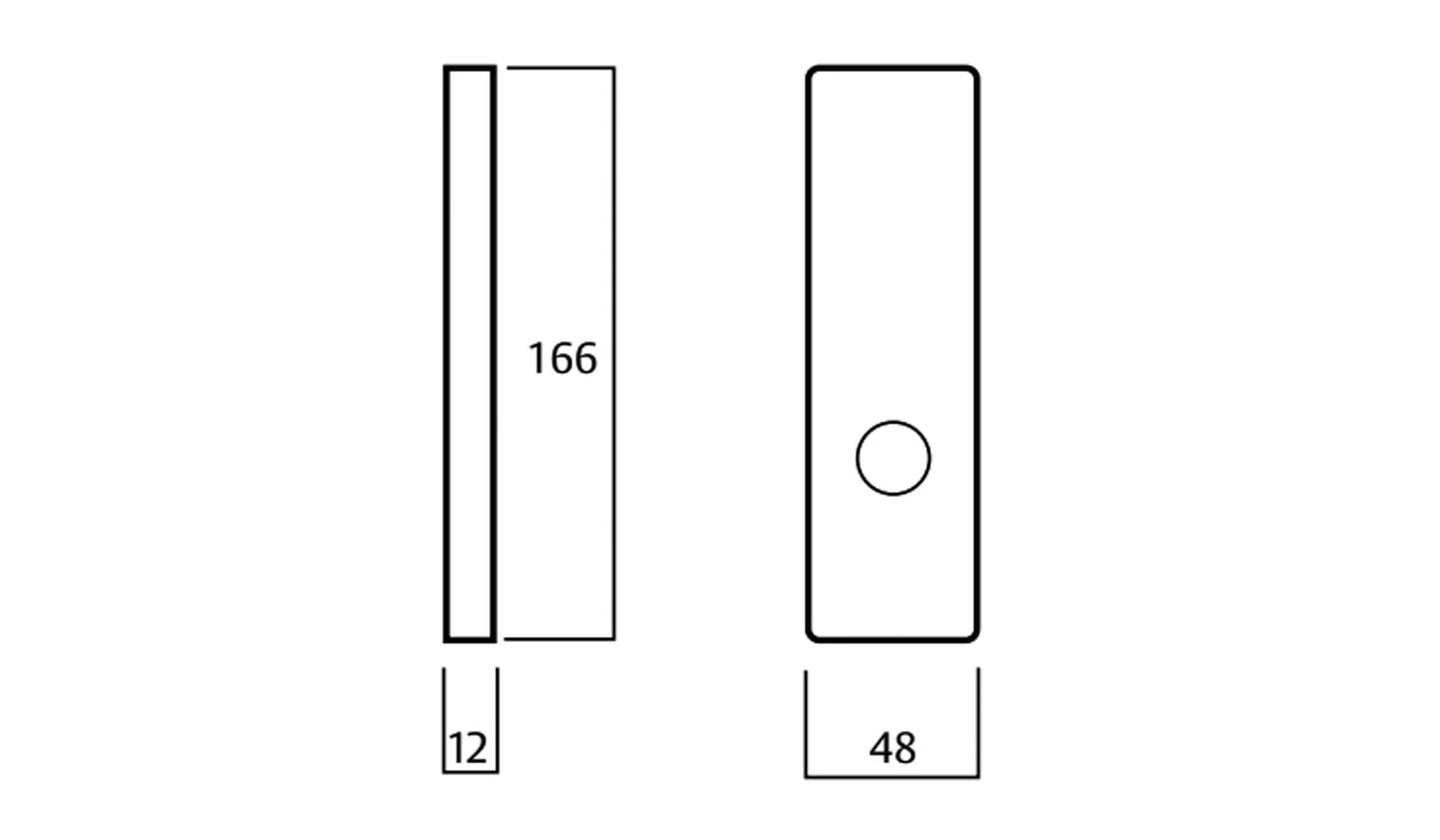 Lockwood 1905 Furniture Square End Plate with 74 Lever - Available in Various Finishes - Image 2