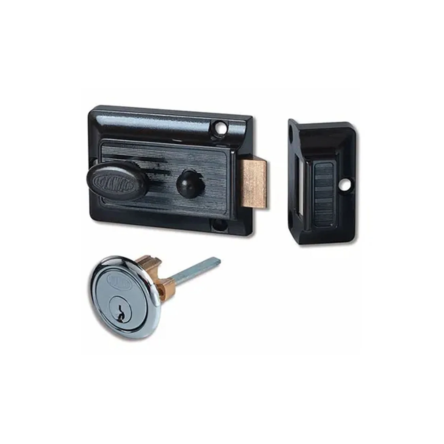 Lockwood 201 Nightlatch Brown Body - Available in Various Finishes - Image 4