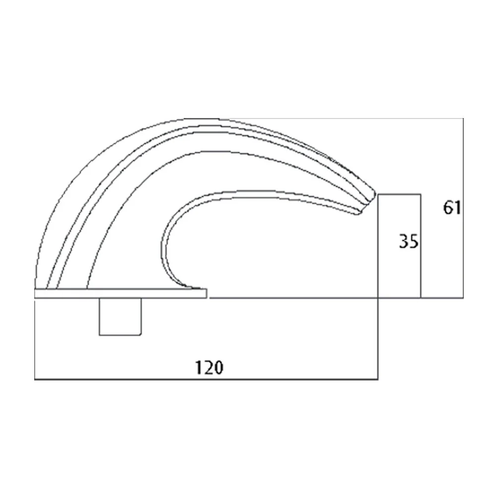 Lockwood 222D Concealed Fix Plate and 23 Lever - Available in Various Handing - Image 2