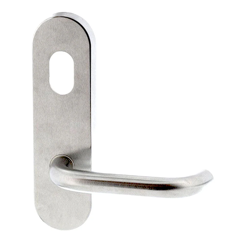 Lockwood 2801 Round End Plate with Cylinder Hole & 70 Lever - Available in Various Finishes - Image 4