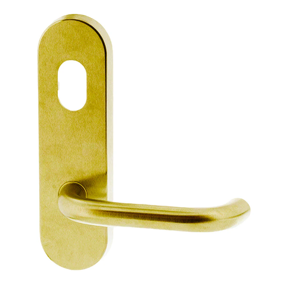 Lockwood 2801 Round End Plate with Cylinder Hole & 70 Lever - Available in Various Finishes - Image 6