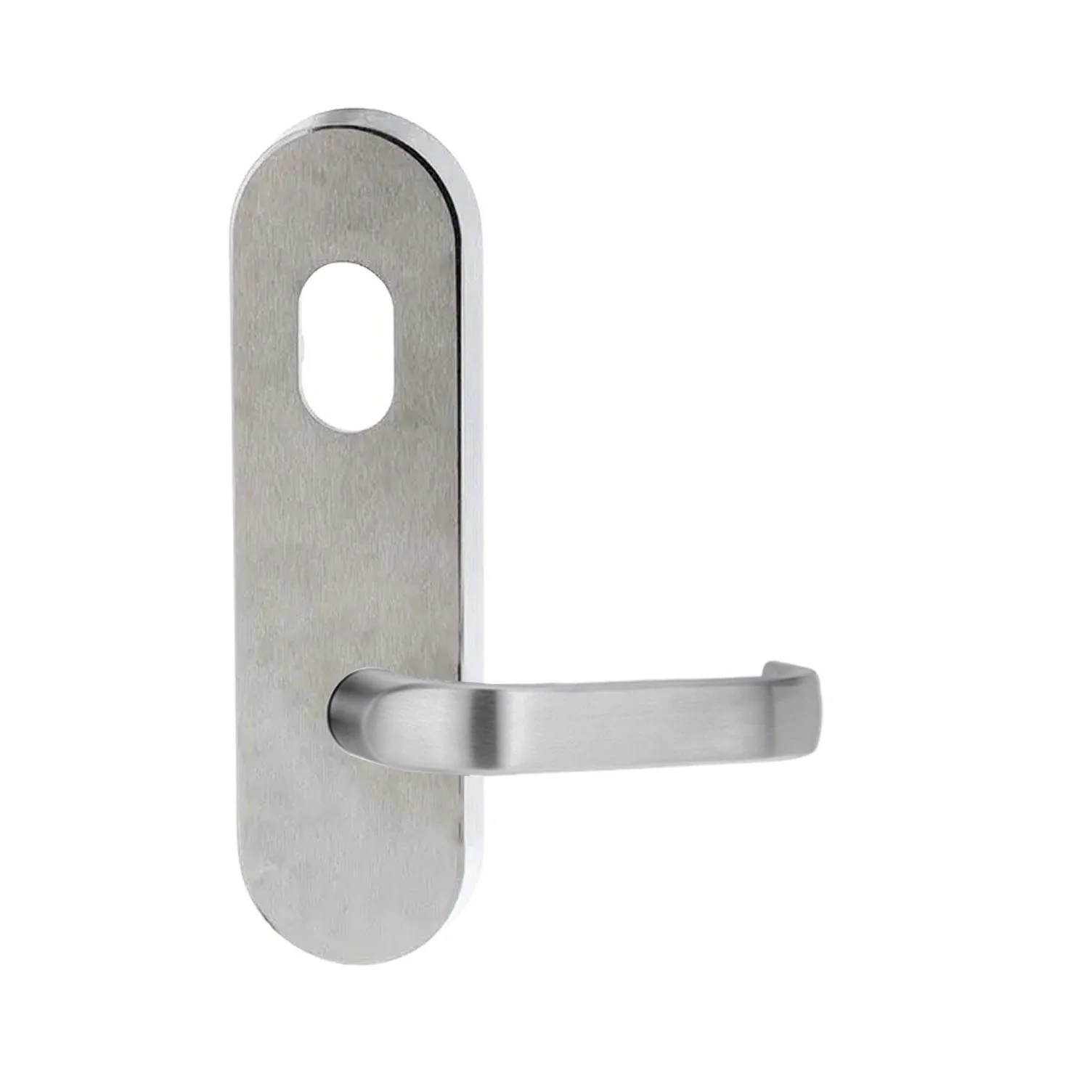 Lockwood 2801 Round End Plate With Cylinder Hole & 74 Lever  - Available in Various Finishes - Image 2