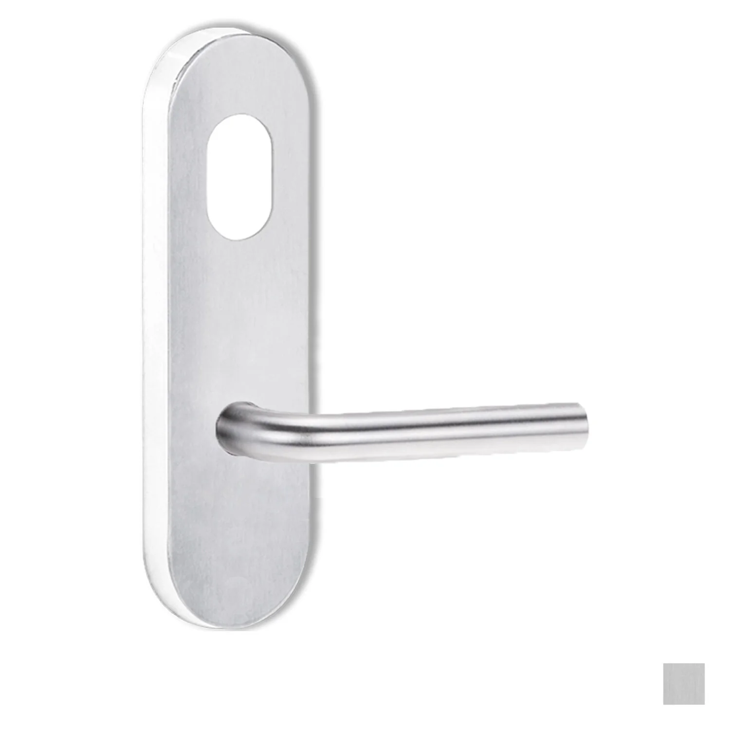 Lockwood 2801 Round End Plate With Cylinder Hole and 97 Lever - Available in Various Finishes