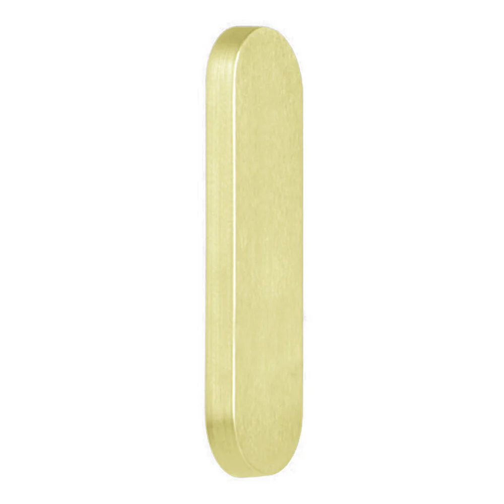 Lockwood 2807 Exterior Round End Plain Plate - Available in Various Finishes - Image 2