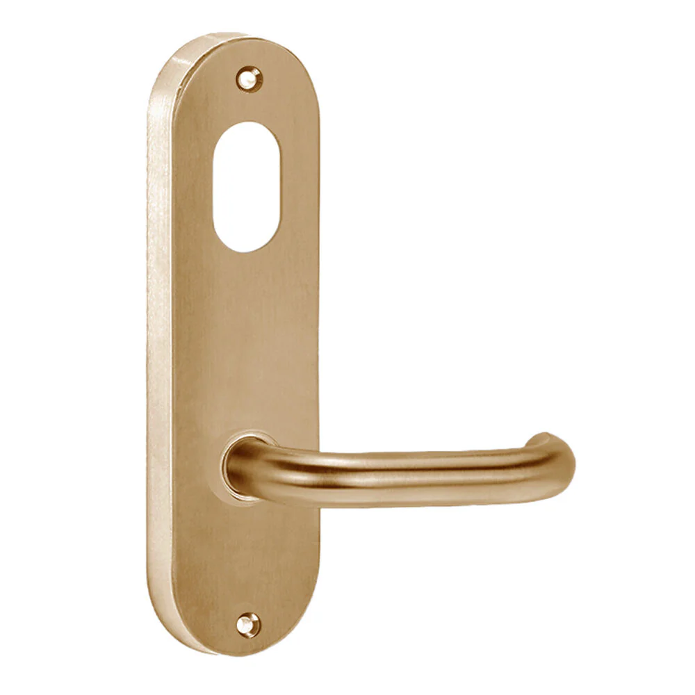 Lockwood 2901 Round End Plate with Cylinder Hole & 70 Lever - Available in Various Finishes - Image 4