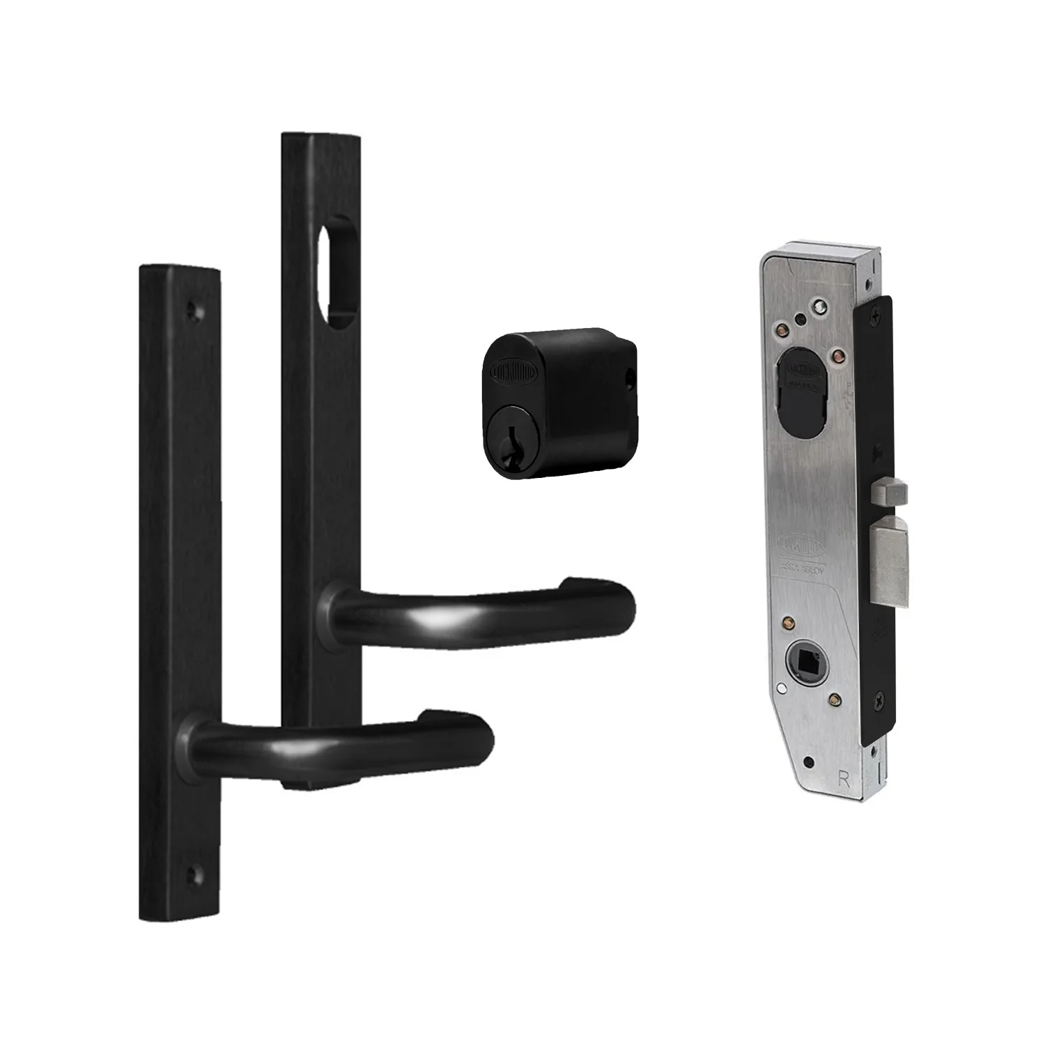 Lockwood 3782 Narrow Mortice Lock Kit Matt Black Classroom 3782KIT05MBK