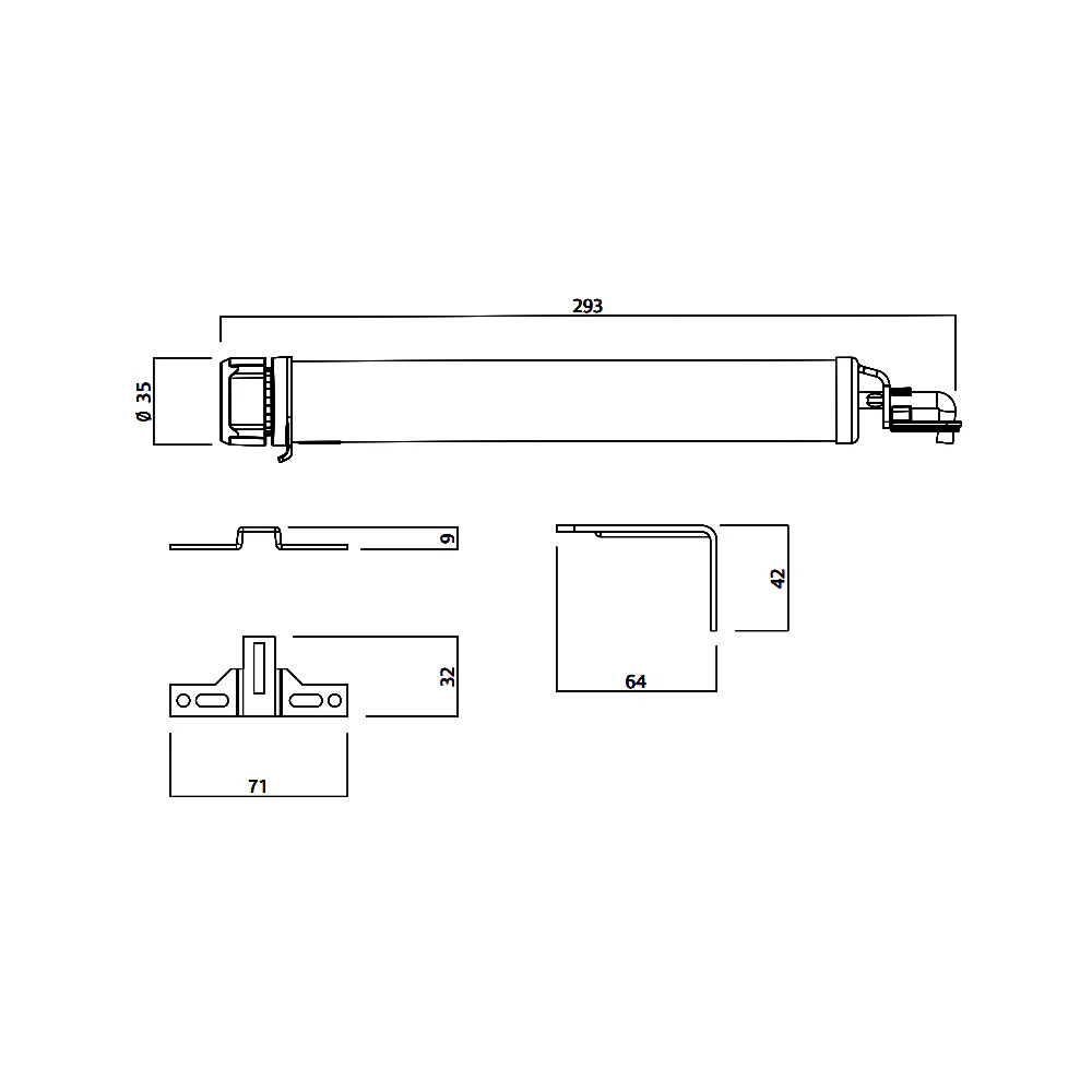 Lockwood 403 Adjustable Pneumatic Screen Door Closer - Available in Various Finishes - Image 2