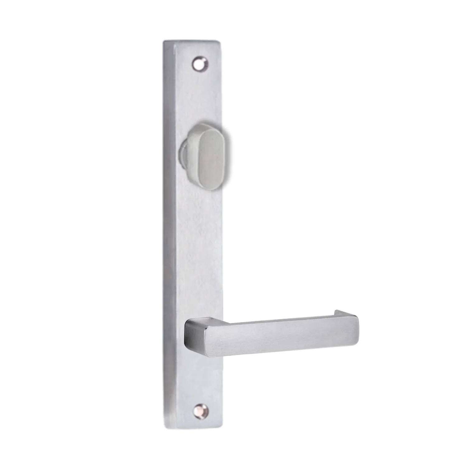 Lockwood 4704 Square End Plate With Turn & 76 Lever Satin Chrome 4704/76SC