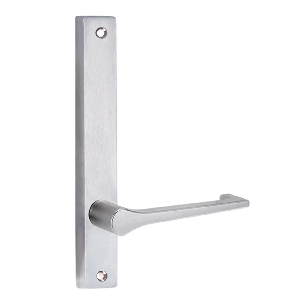 Lockwood 4905 Square End Plate with 145 Lever Satin Chrome 4905/145SC