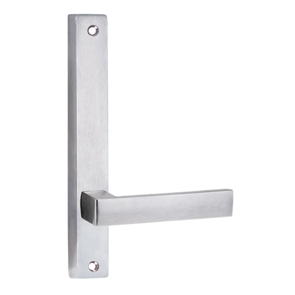 Lockwood 4905 Square End Plate with 101 Lever Satin Chrome 4905/101SC