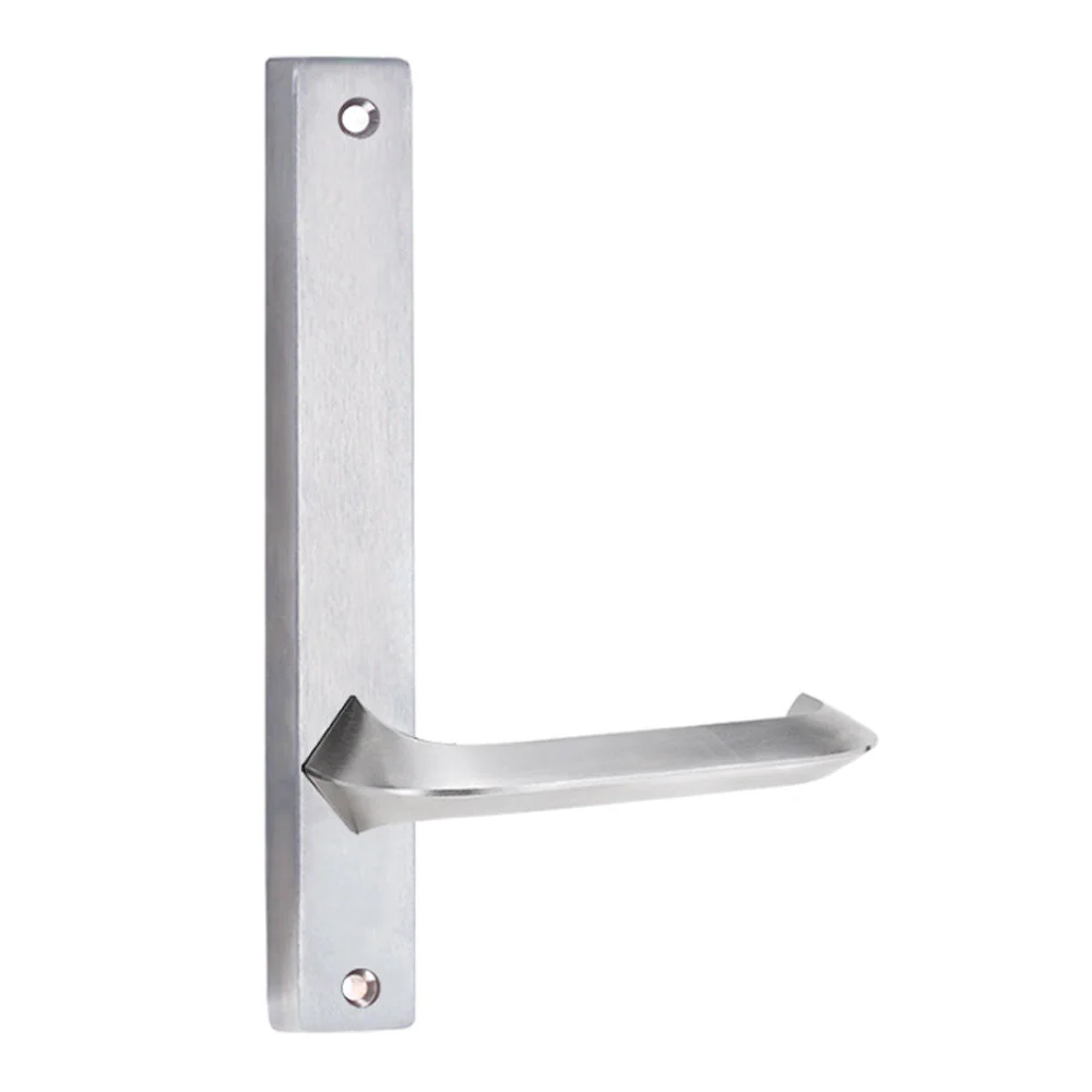 Lockwood 4905 Square End Plate with 116 Lever Satin Chrome 4905/116SC