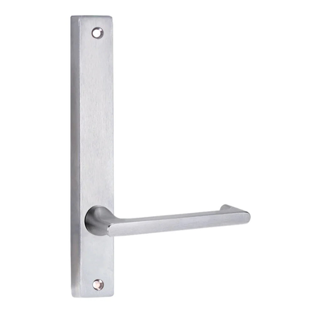 Lockwood 4905 Square End Plate with 118 Lever Satin Chrome 4905/118SC