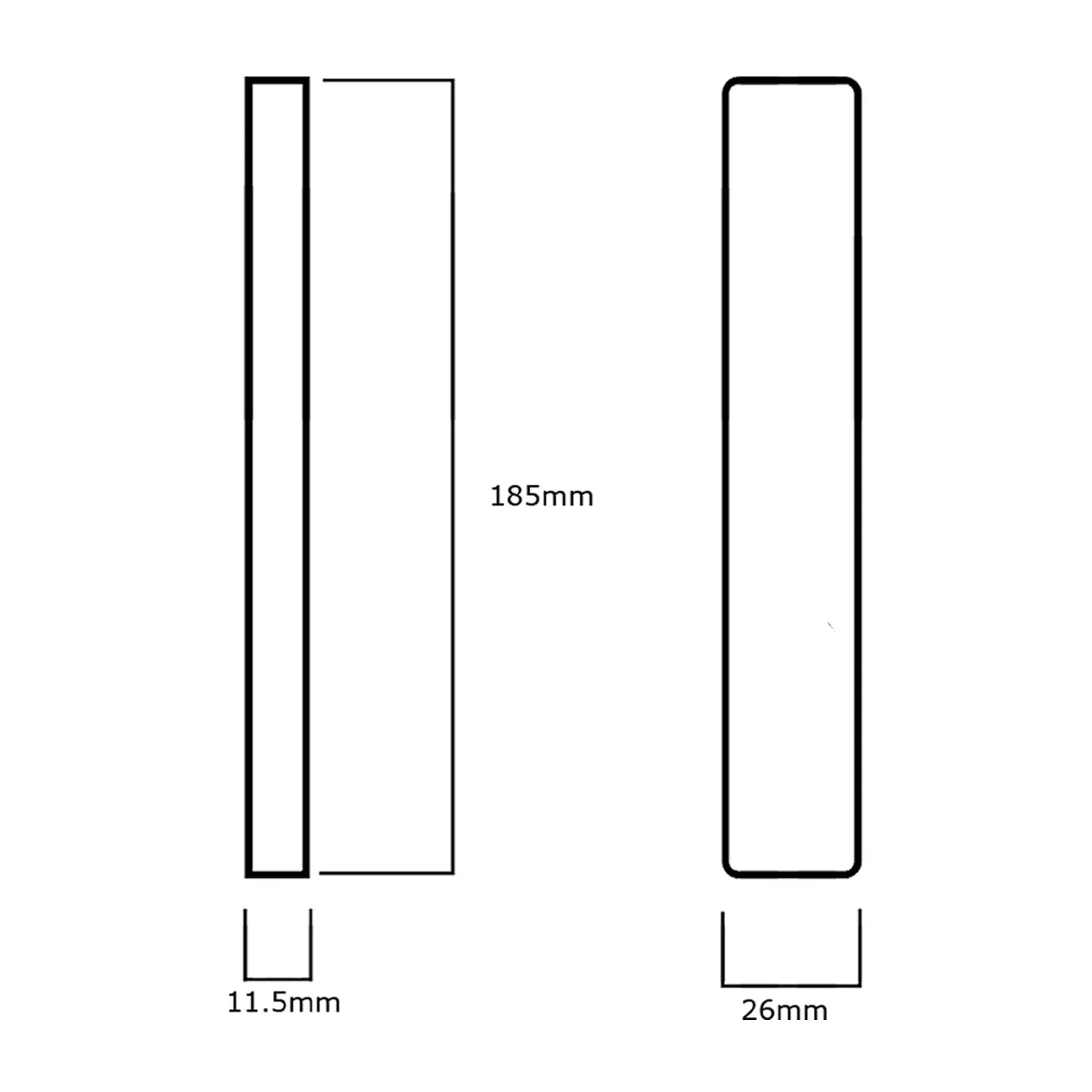 Lockwood 4907 Square End Plate - Available in Various Finishes - Image 2