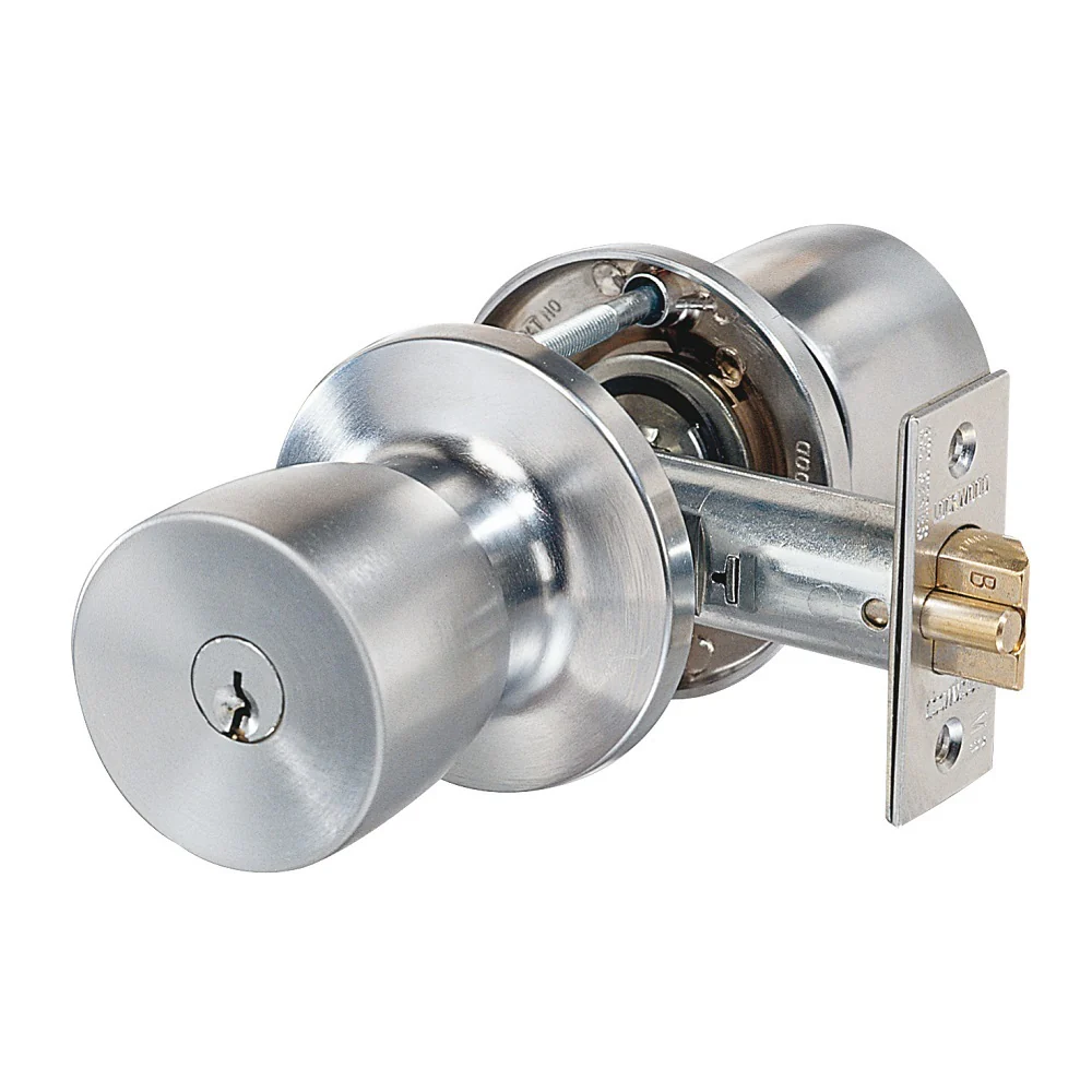 Lockwood 530 Series Entrance Knob Set Satin Chrome Fire Rated Kd 530SC