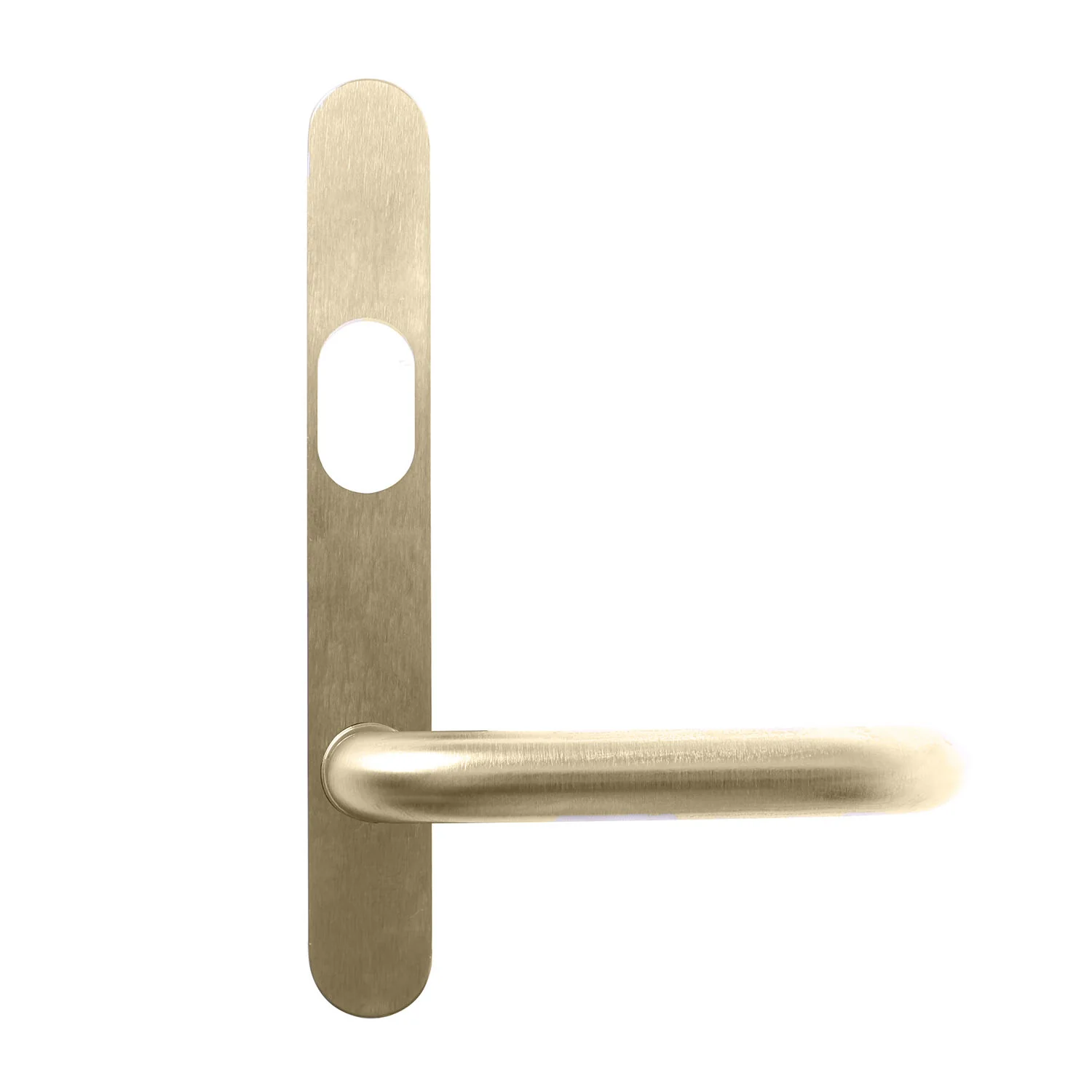 Lockwood 5601 Round End Plate with Cylinder Hole and 70 Lever - Available in Various Finishes - Image 3