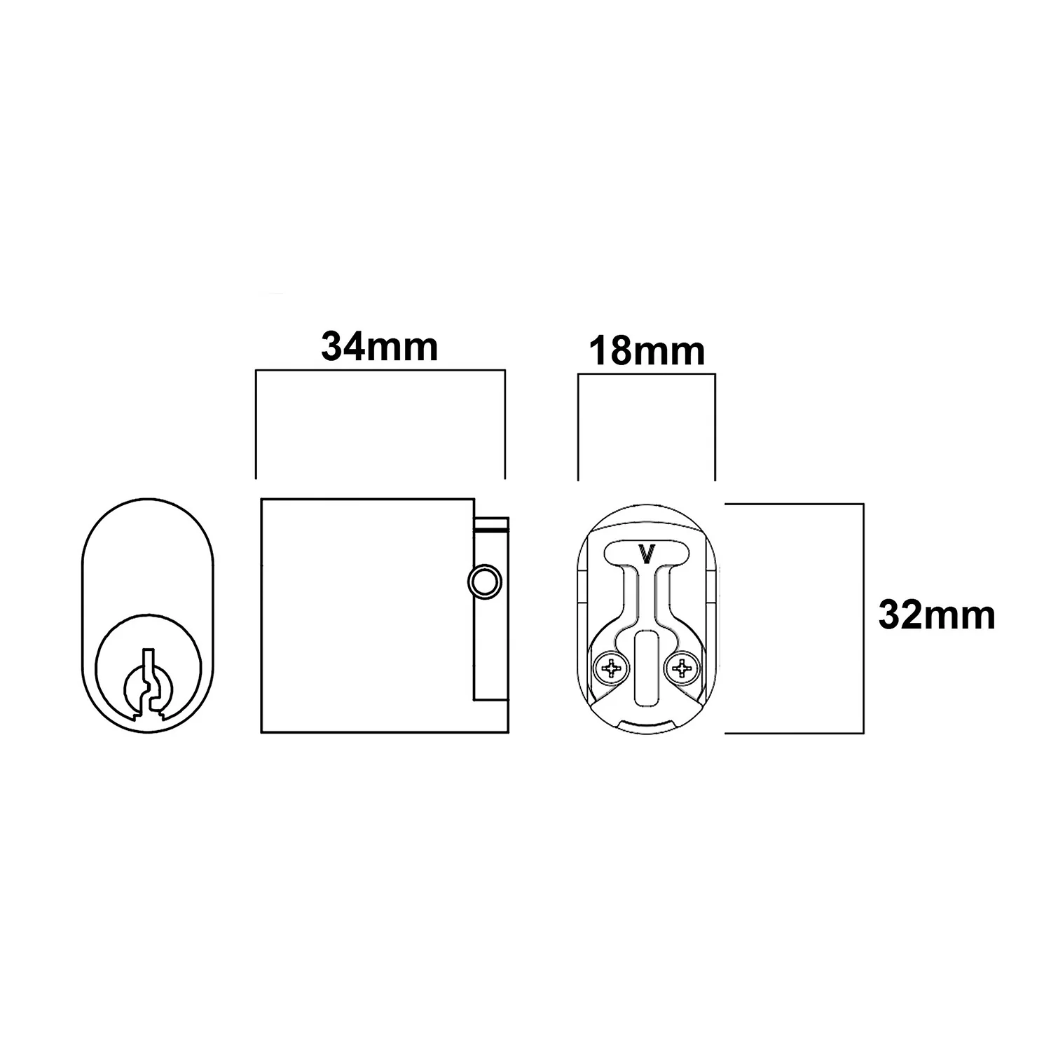 Lockwood 570 Australian C4 Oval Cylinder with V Cam 5KD 570C4/VSC - Image 3