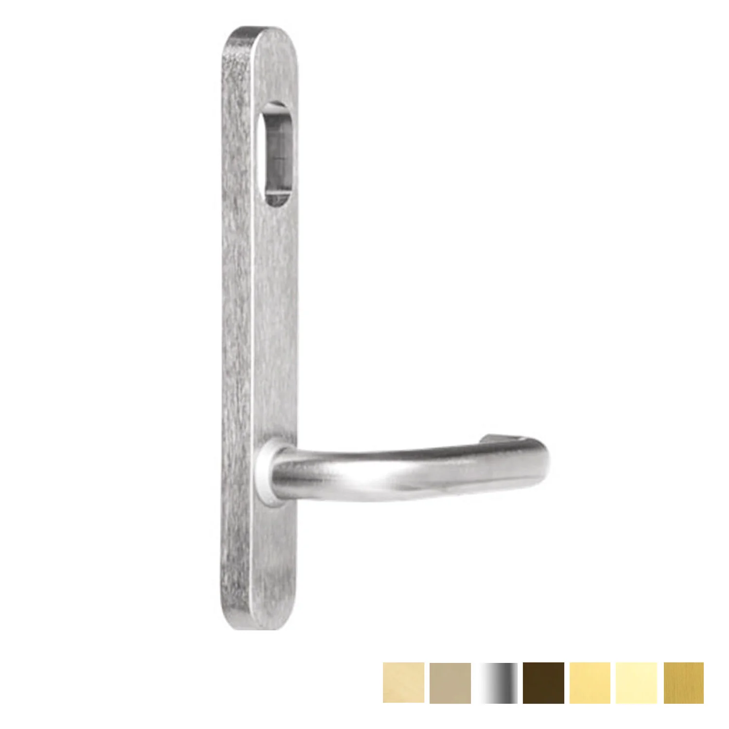 Lockwood Round End Plate with Cylinder Hole & 70 Lever - Available in Various Finishes