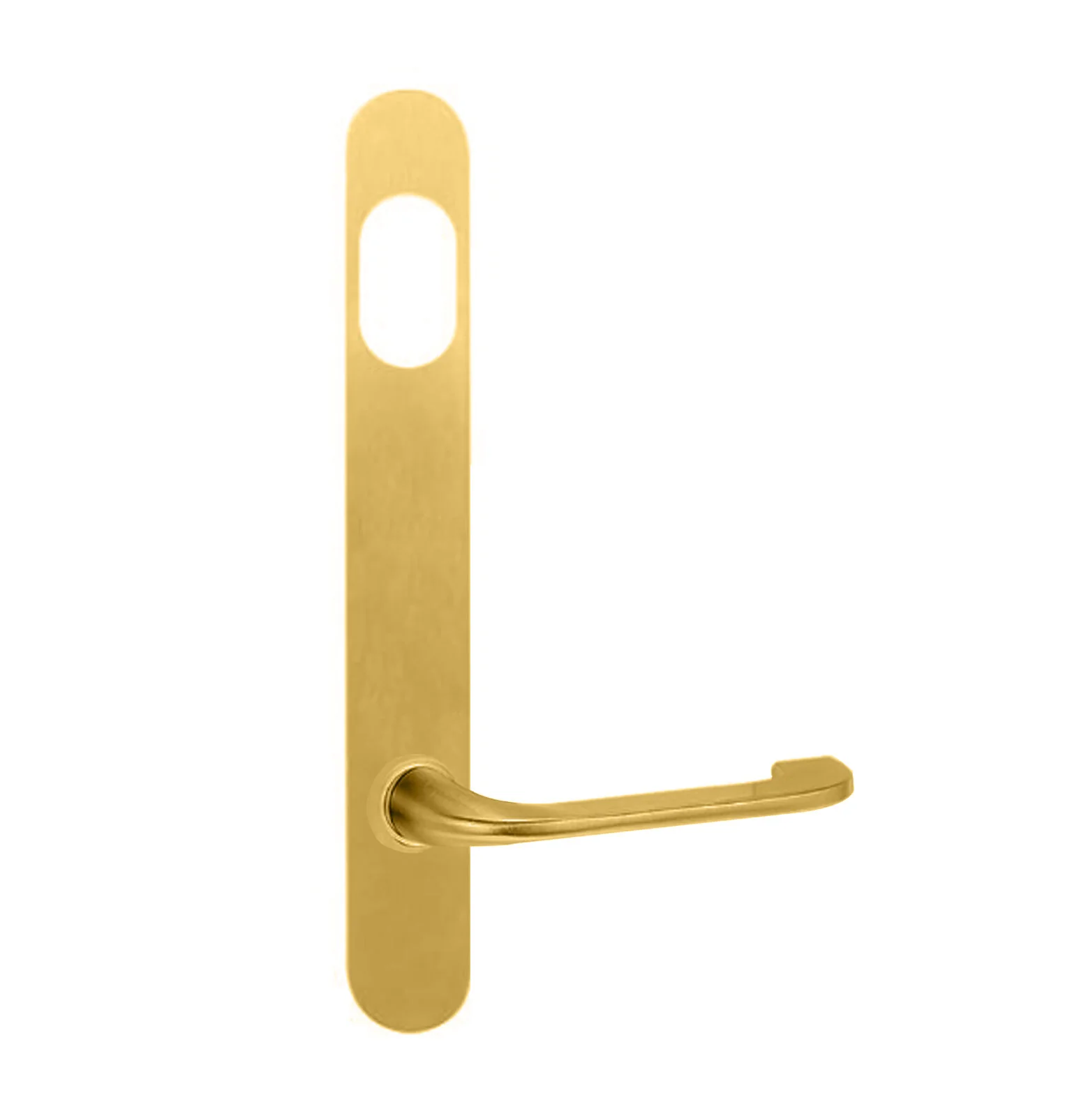Lockwood 5801 Round End Plate With Cylinder Hole & 115 Lever - Available in Various Finishes - Image 4