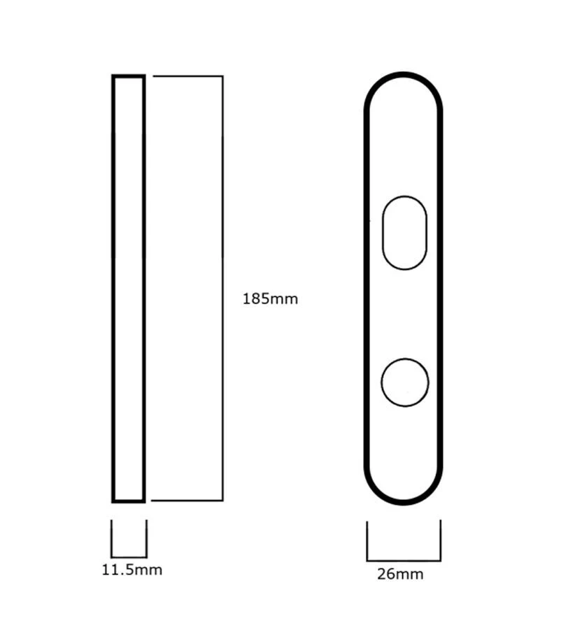 Lockwood 5803 Round End Plate with Emergency Turn and 59 Lever - Available in Various Finishes - Image 2