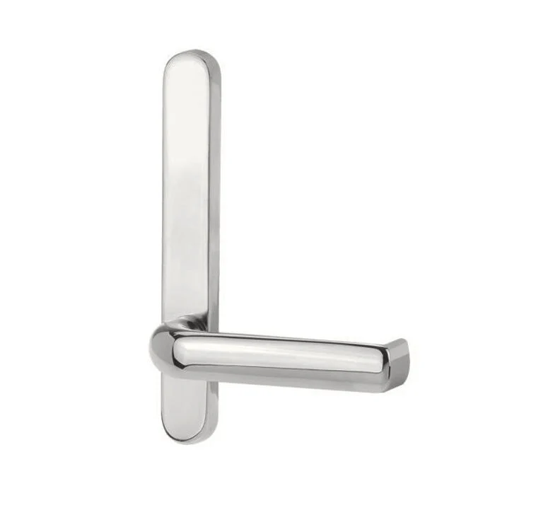 Lockwood 5805 Round End Plate With 77 Lever - Available in Chrome Plate and Satin Chrome - Image 2
