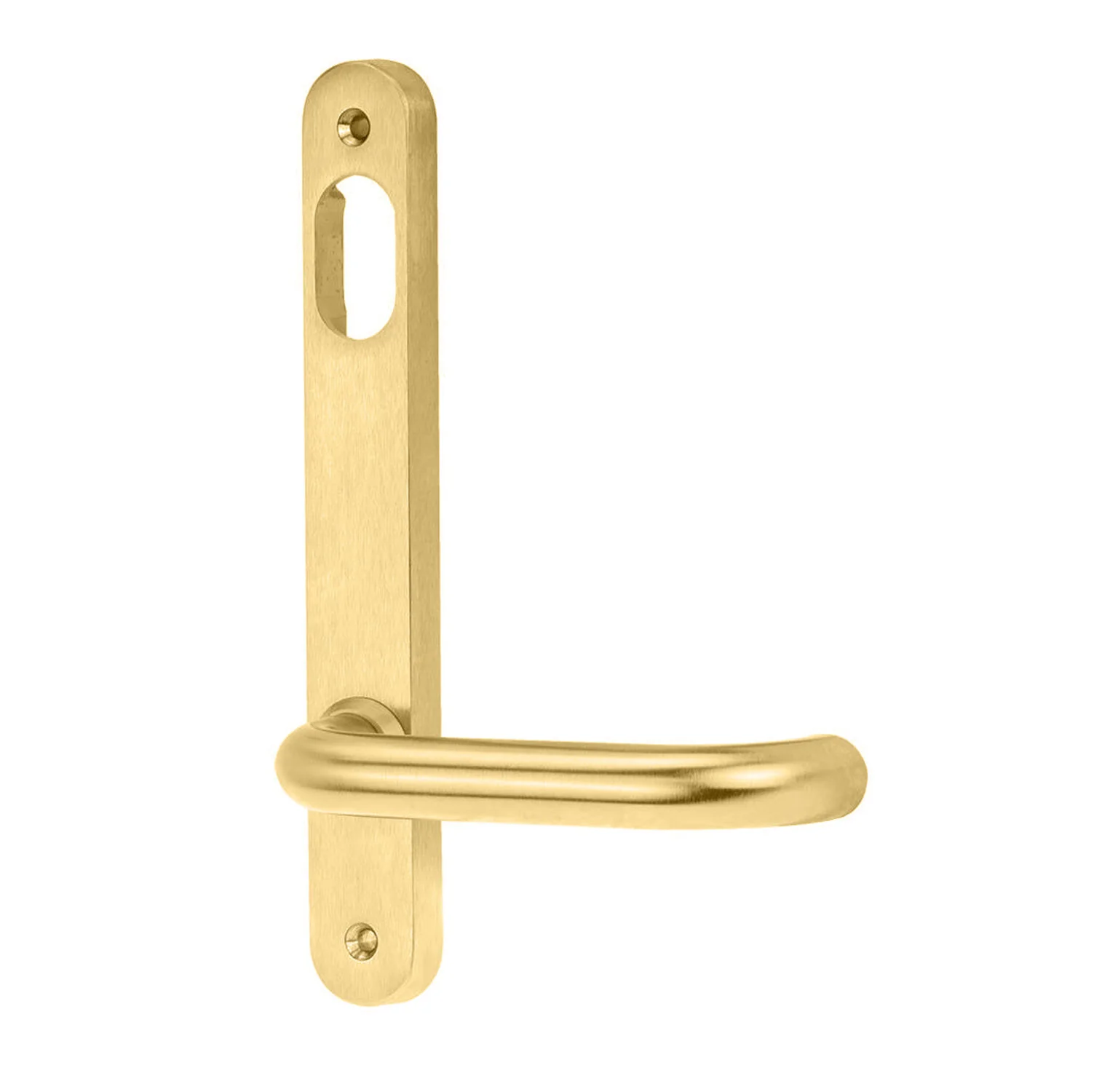 Lockwood 5901 Round End Plate with Cylinder Hole and 70 Lever - Available in Various Finishes - Image 3