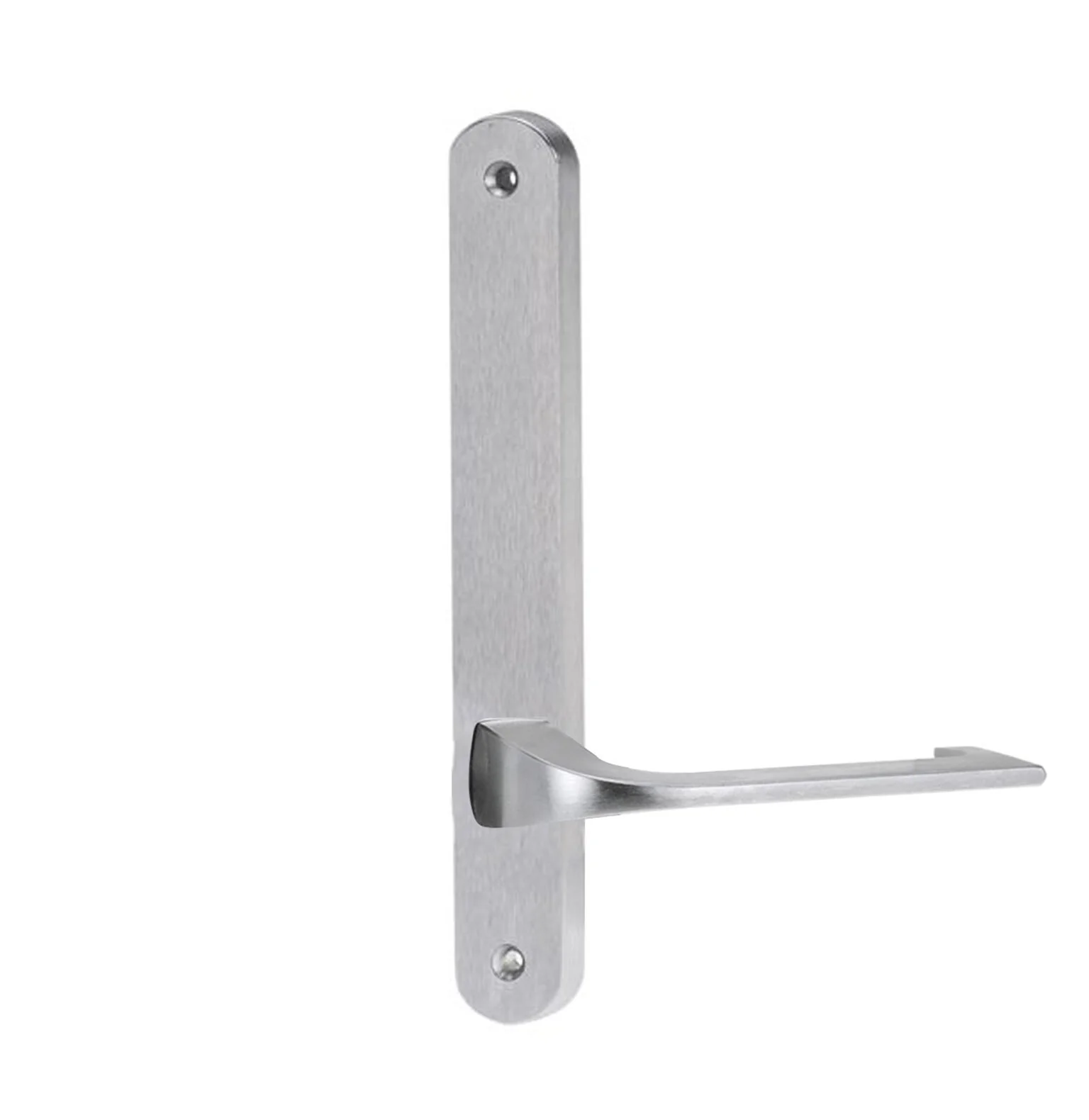 Lockwood 5905 Round End Plate with 124 Lever Satin Chrome 5905/124SC