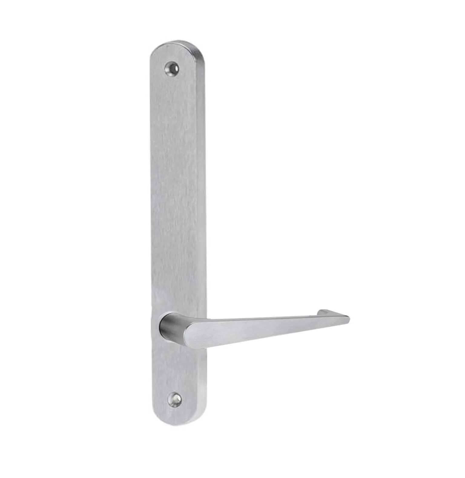 Lockwood 5905 Round End Plate with 133 Lever Satin Chrome 5905/133SC