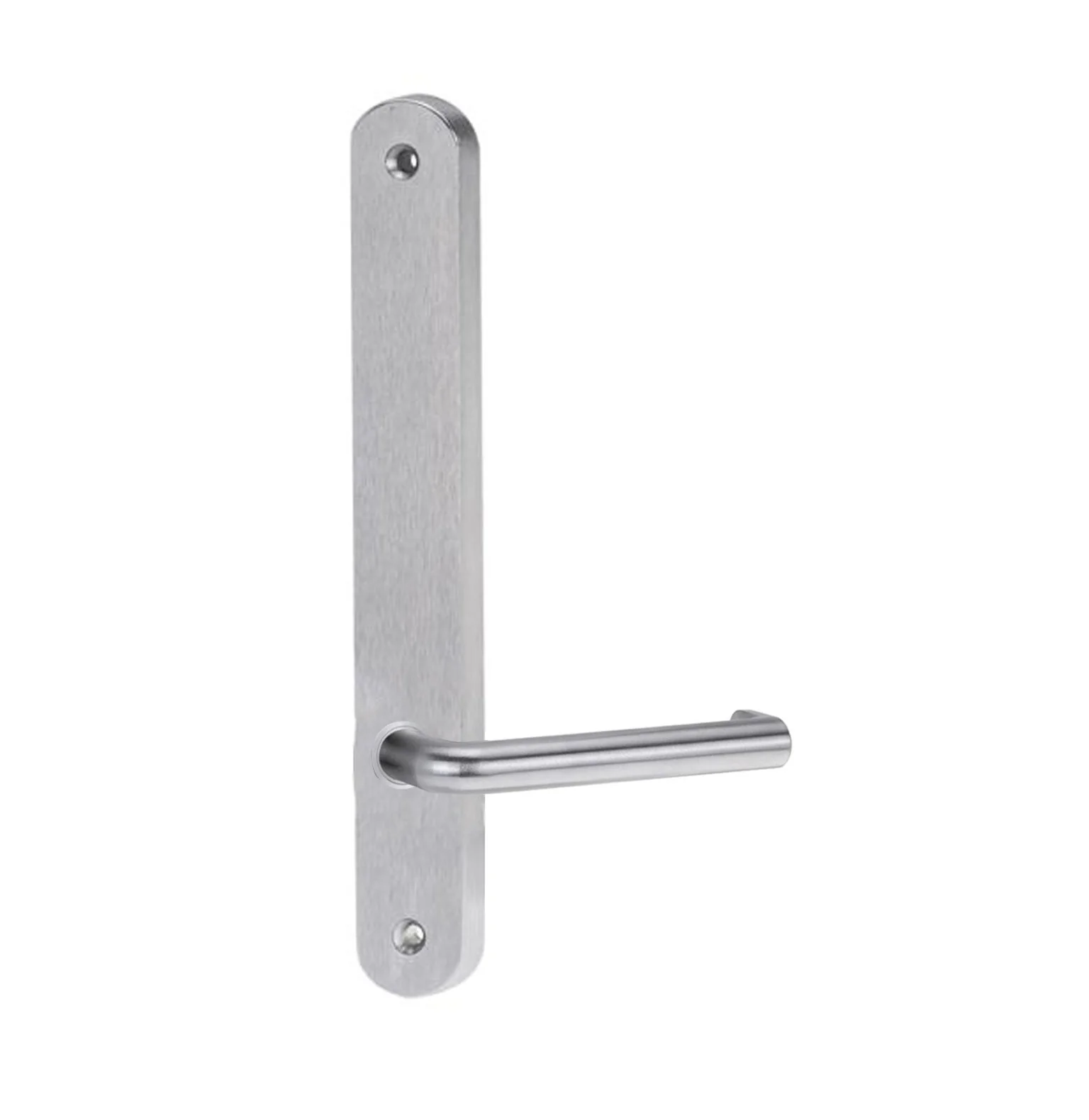 Lockwood 5905 Round End Plate with 144 Lever Satin Chrome 5905/144SC