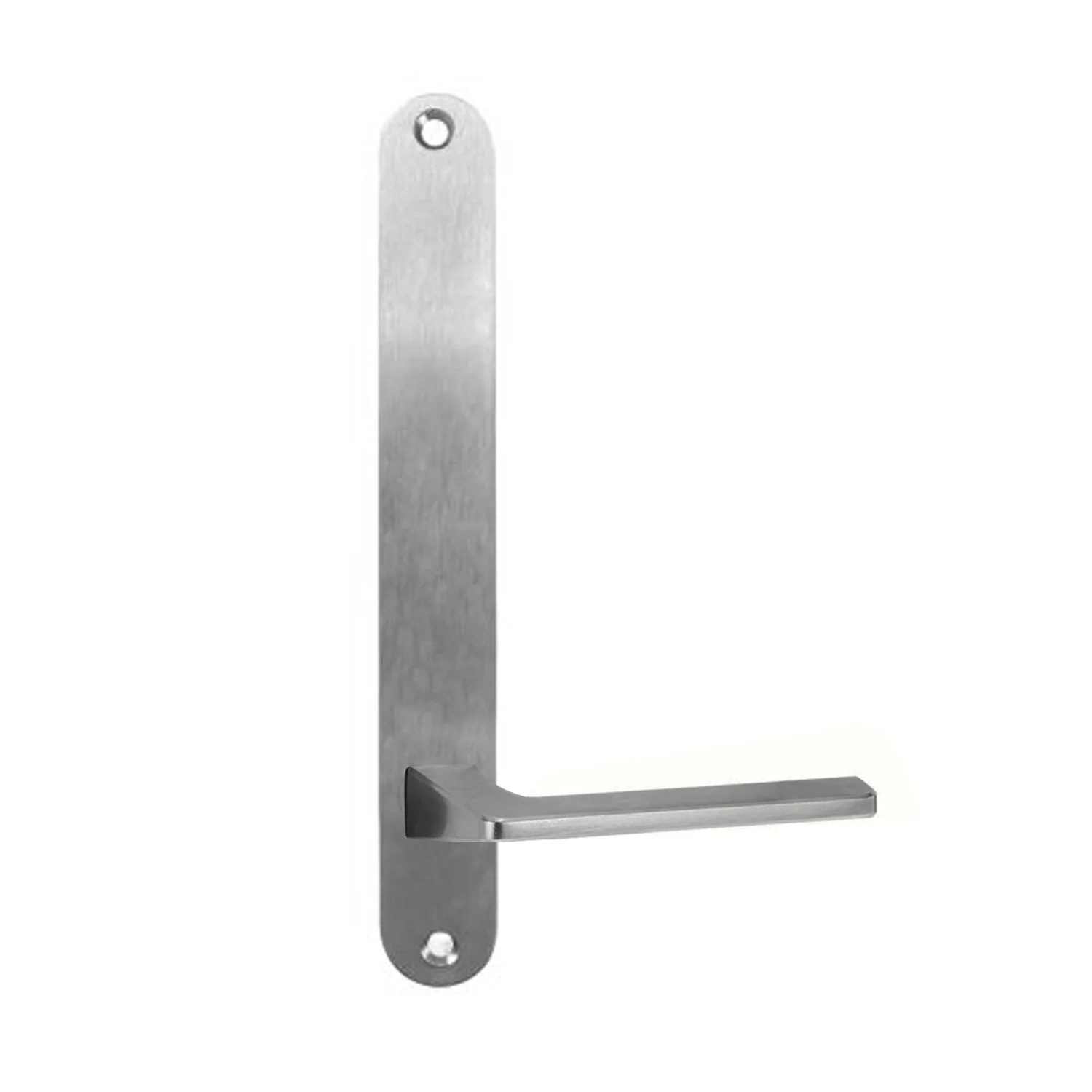 Lockwood 5905 Round End Plate With 178 Lever Satin Chrome 5905/178SC