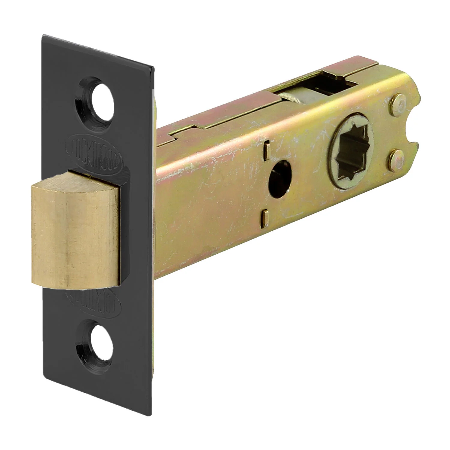 Lockwood 60mm Passage Latch Square End Face Plate and T Strike - Available in Various Finishes - Image 7