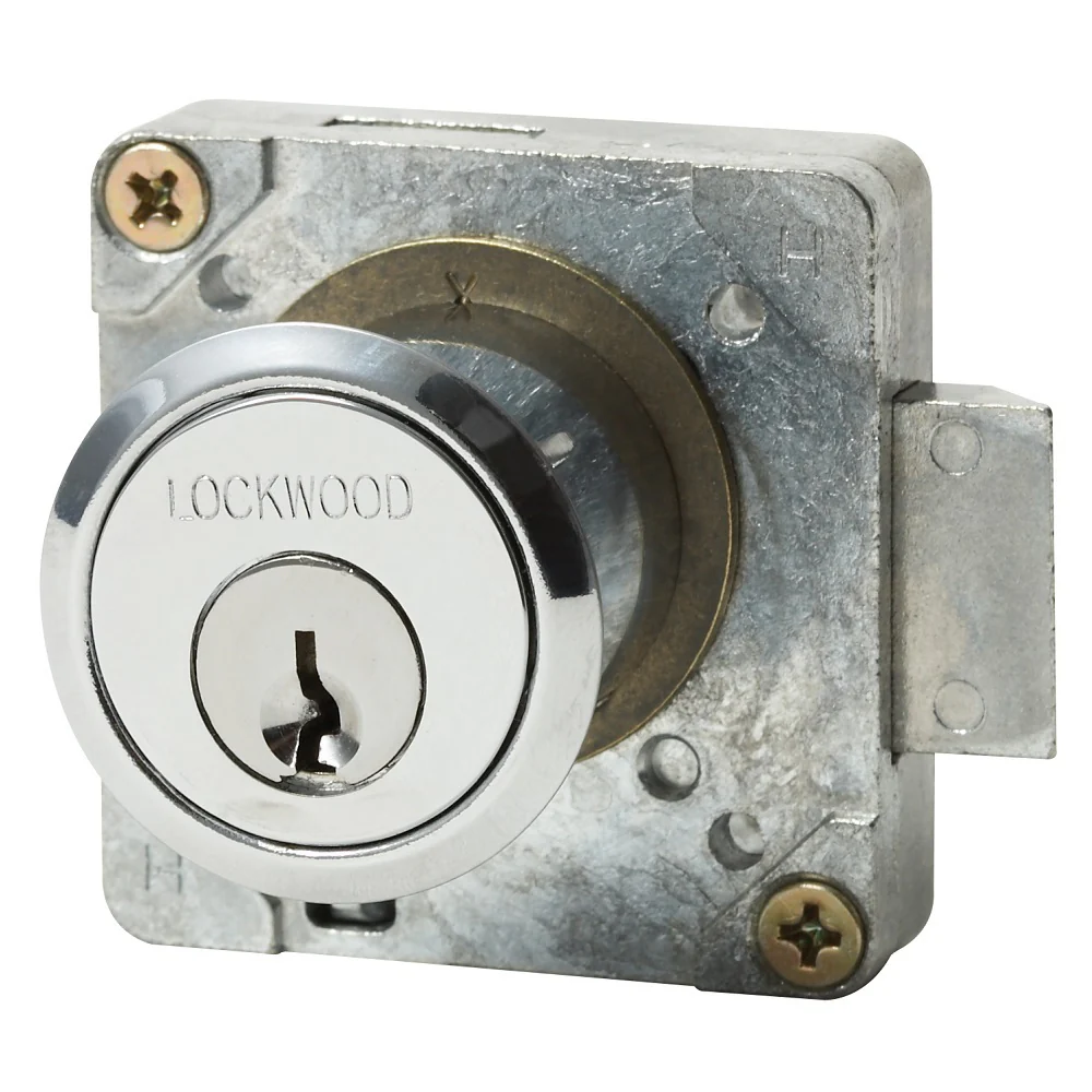 Lockwood 693 Cabinet Drawer Cupboard Lock 5 Pin Tumbler Satin Chrome 693BSC