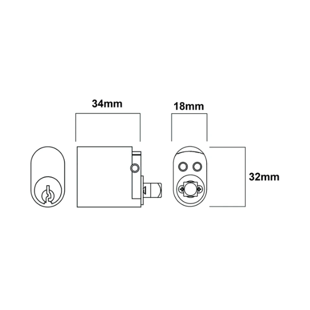 Lockwood C4 570 Oval Cylinder with X Cam 5KD - Available in Various Finishes - Image 11