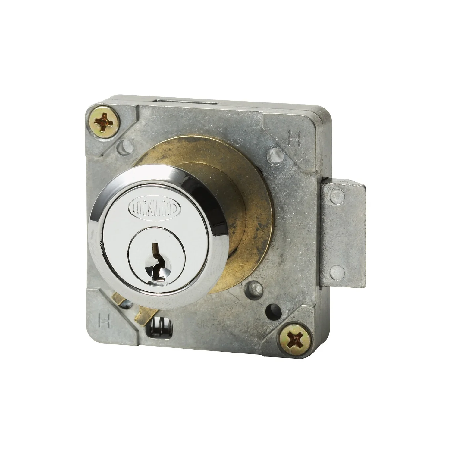 Lockwood 692 Cabinet Drawer Cupboard Lock 4 Pin Tumbler Satin Chrome 692ASC
