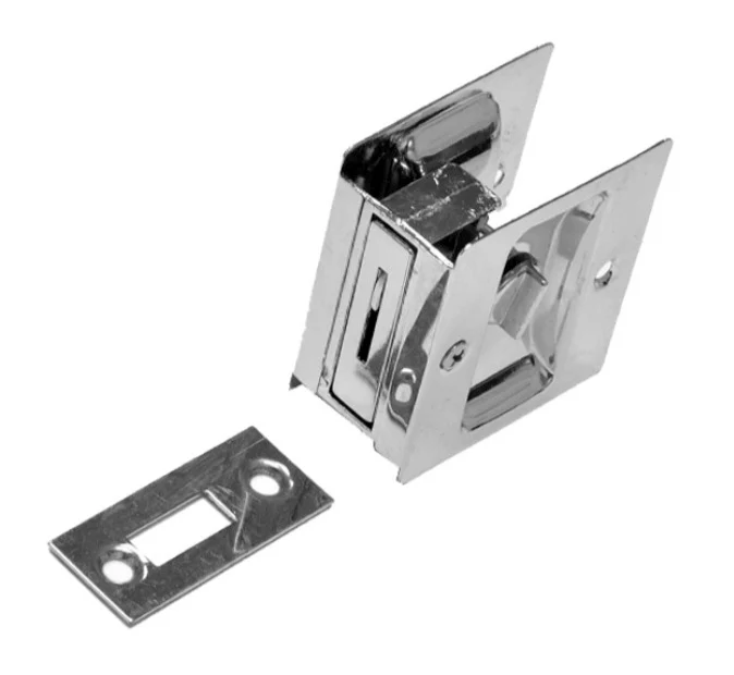 Lockwood Cavity Sliding Door Lock Privacy Polished Chrome 7300BCDP