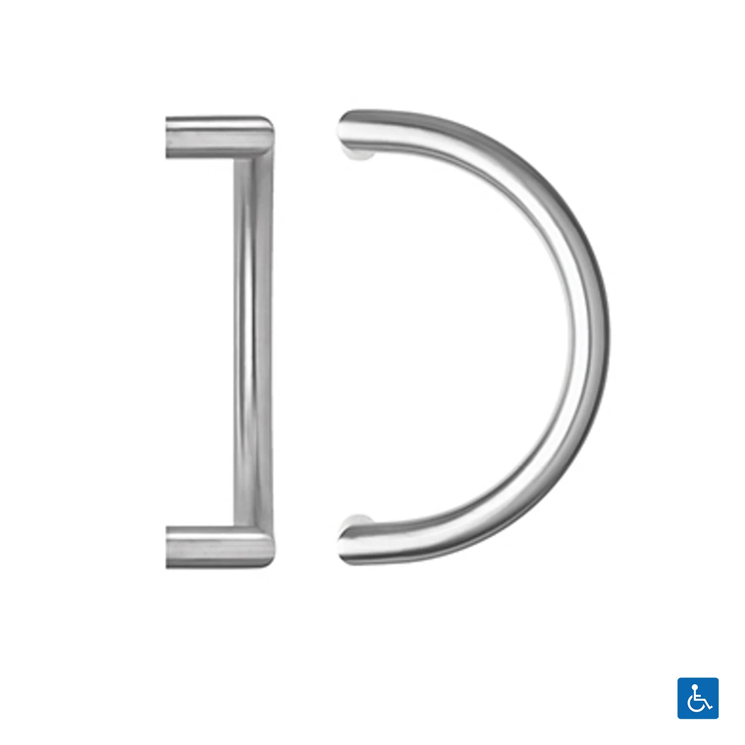 Lockwood Compliant Entrance Pull Handle 300mm Satin Stainless Steel Pair 151CX300SSS