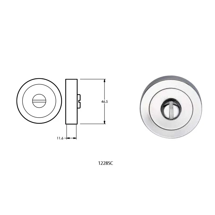 Lockwood Door Handle 1220 Series Symphony 70 Lever On Rose Satin Chrome - Image 10