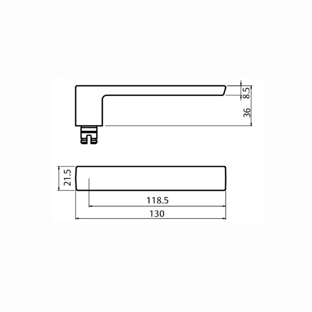 Lockwood Door Handle 1370 Series 101 Lever On Round Rose Full Set Satin Chrome 1370/1371/101SC - Image 5