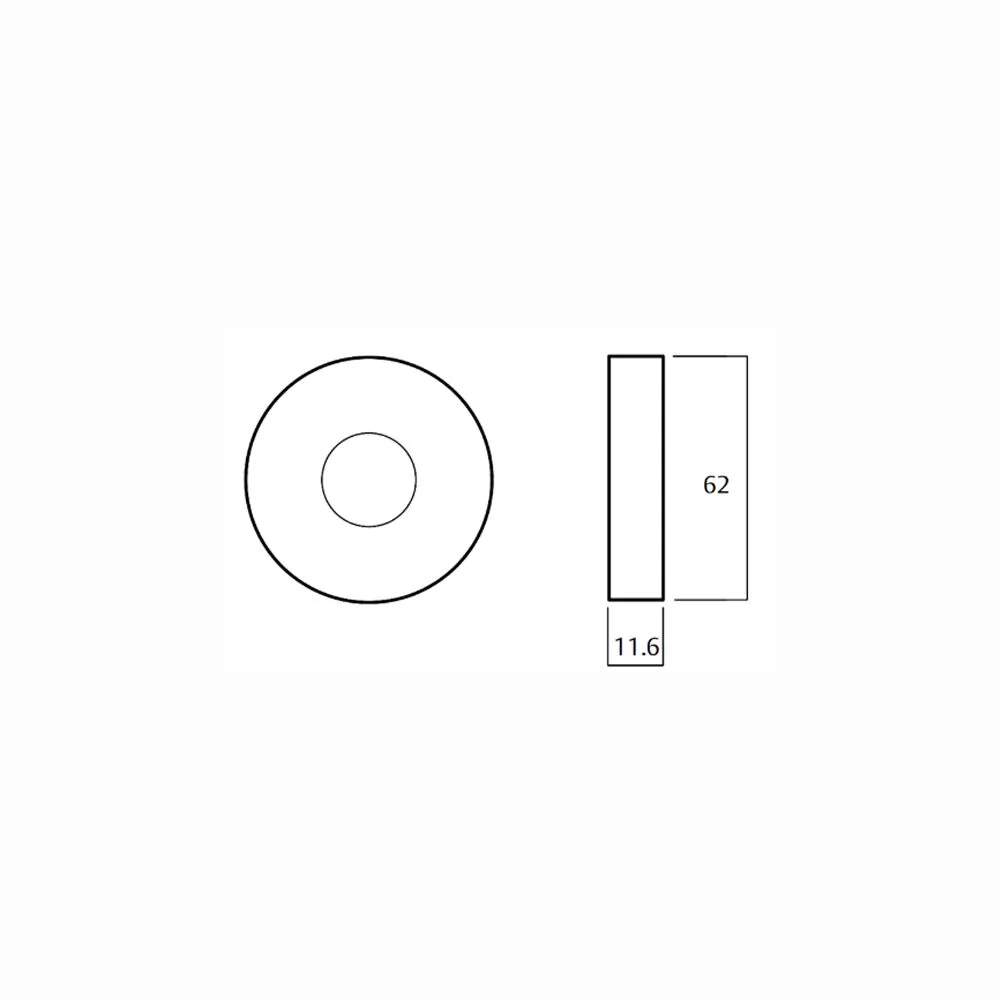 Lockwood Door Handle 1370 Series 145 Lever on Round Rose Full Set Polished Brass 1370/1371/145PB - Image 4