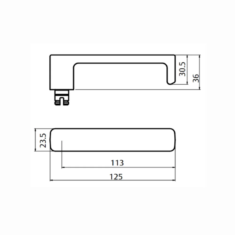 Lockwood Door Handle 1370 Series 76 Lever on Round Rose Full Set Satin Chrome 1370/1371/76SC - Image 3