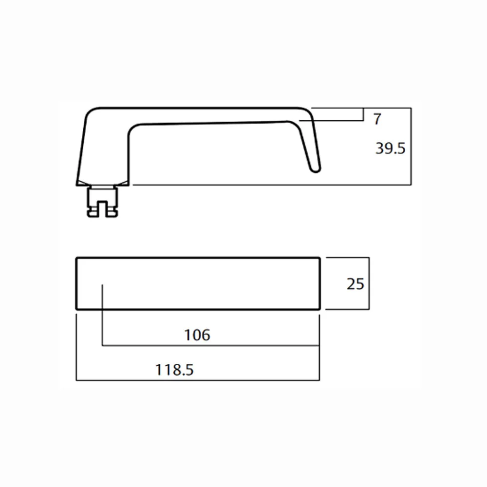 Lockwood Door Handle 1370 Series 90 Lever on Round Rose Full Set Satin Chrome 1370/1371/90SC - Image 3