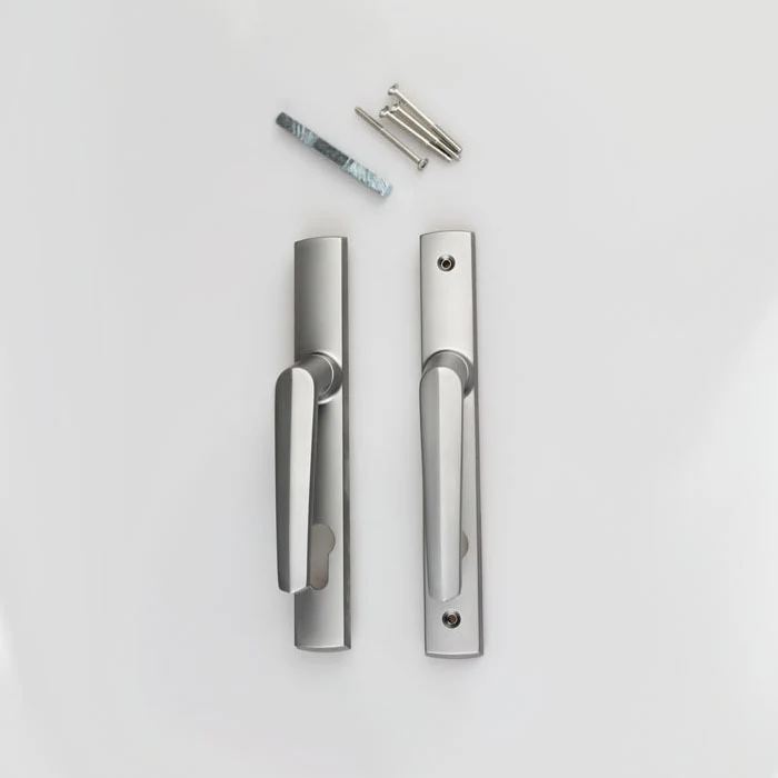 Lockwood Door Handle PL4/85/27SP Palladium Aria Lever On Long Plate Satin Chrome Pearl - Image 5