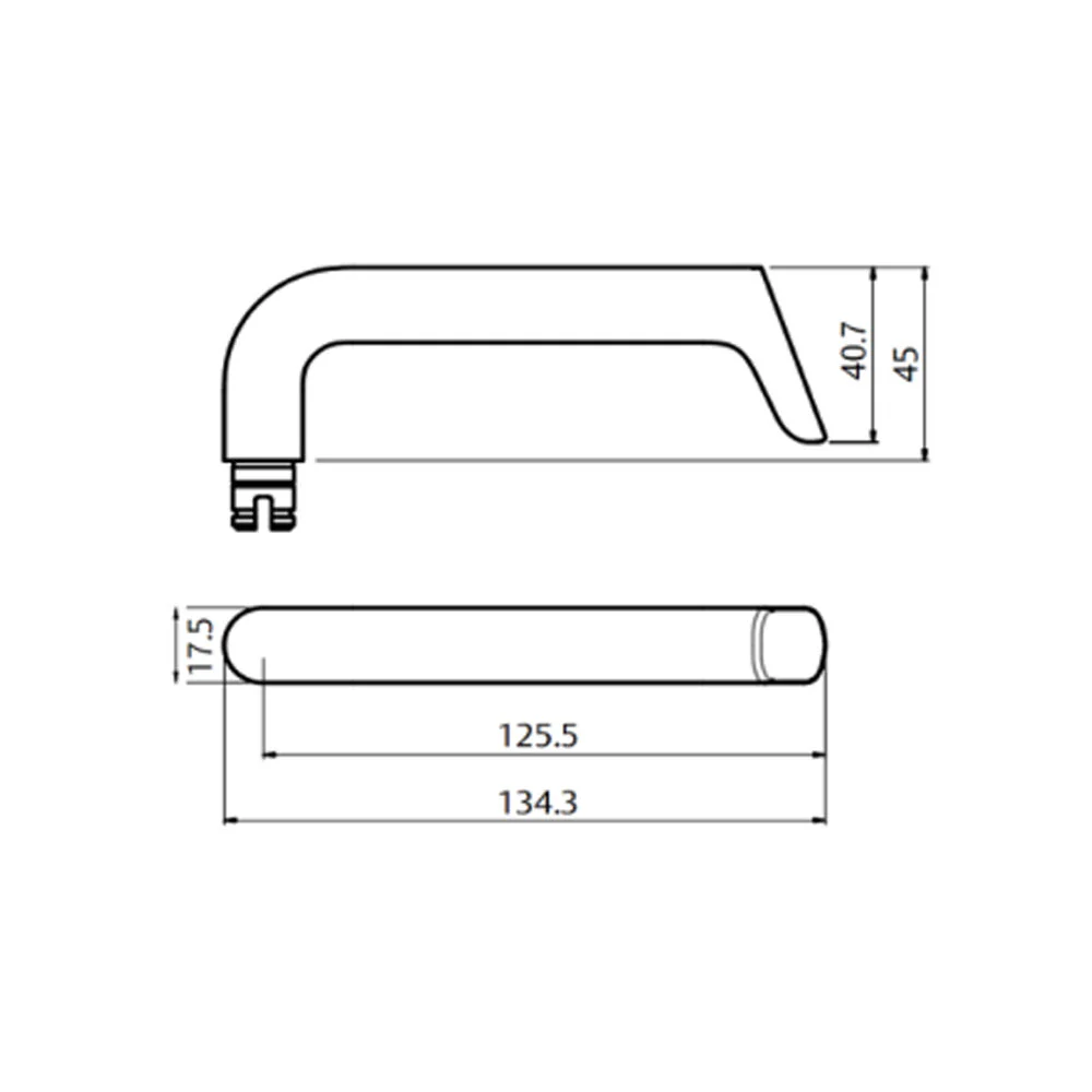 Lockwood Door Handle Round End Plate With 102 Lever Satin Chrome 2905/102SC - Image 3