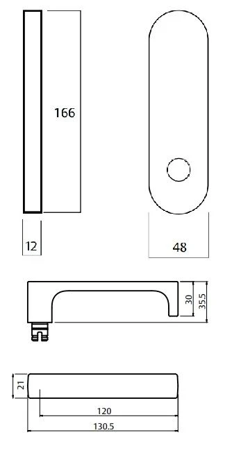 Lockwood Door Handle Round End Plate With 112 Lever Satin Chrome 2805/112SC - Image 2